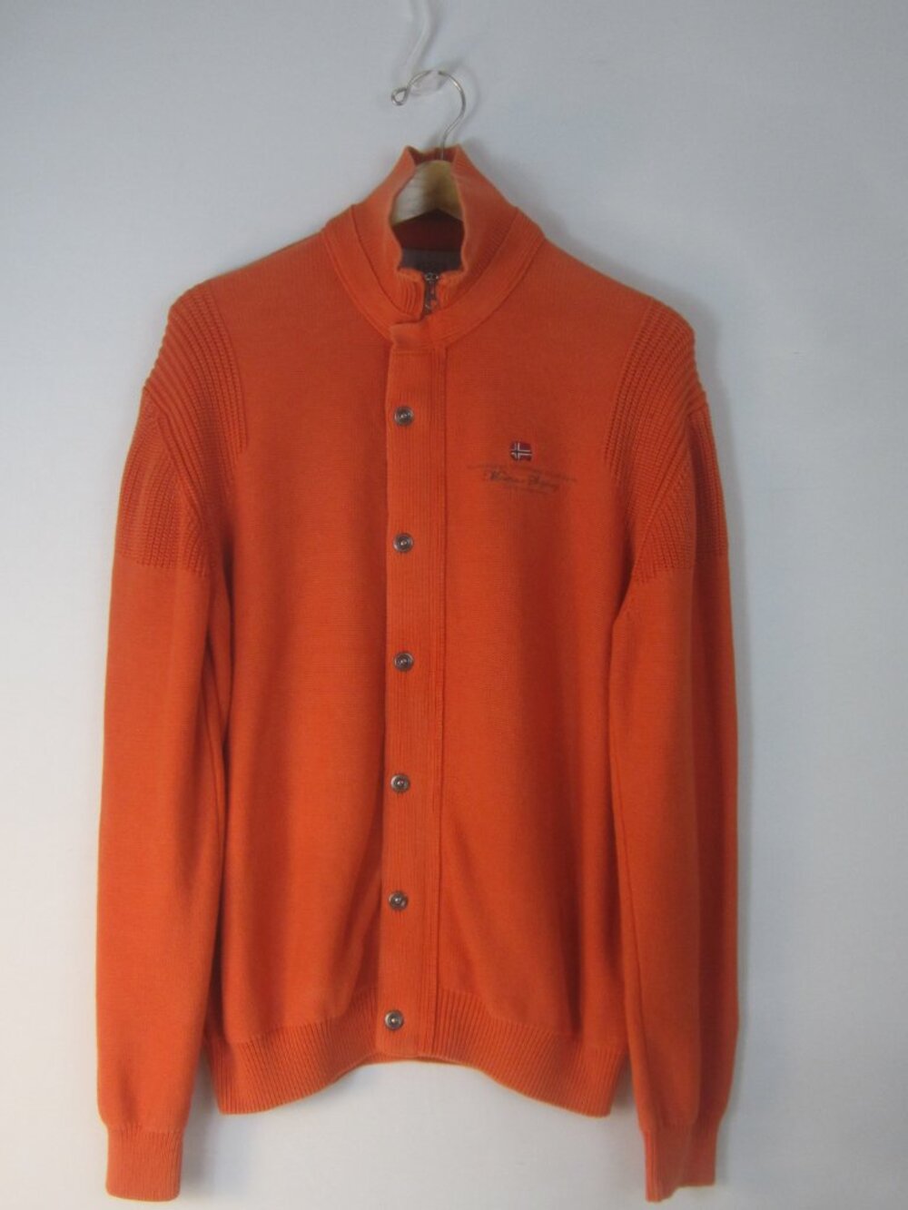 Napapijri Arts Collection Heritage Expedition Men XXL NORWAY Cotton Cardigan 50"
